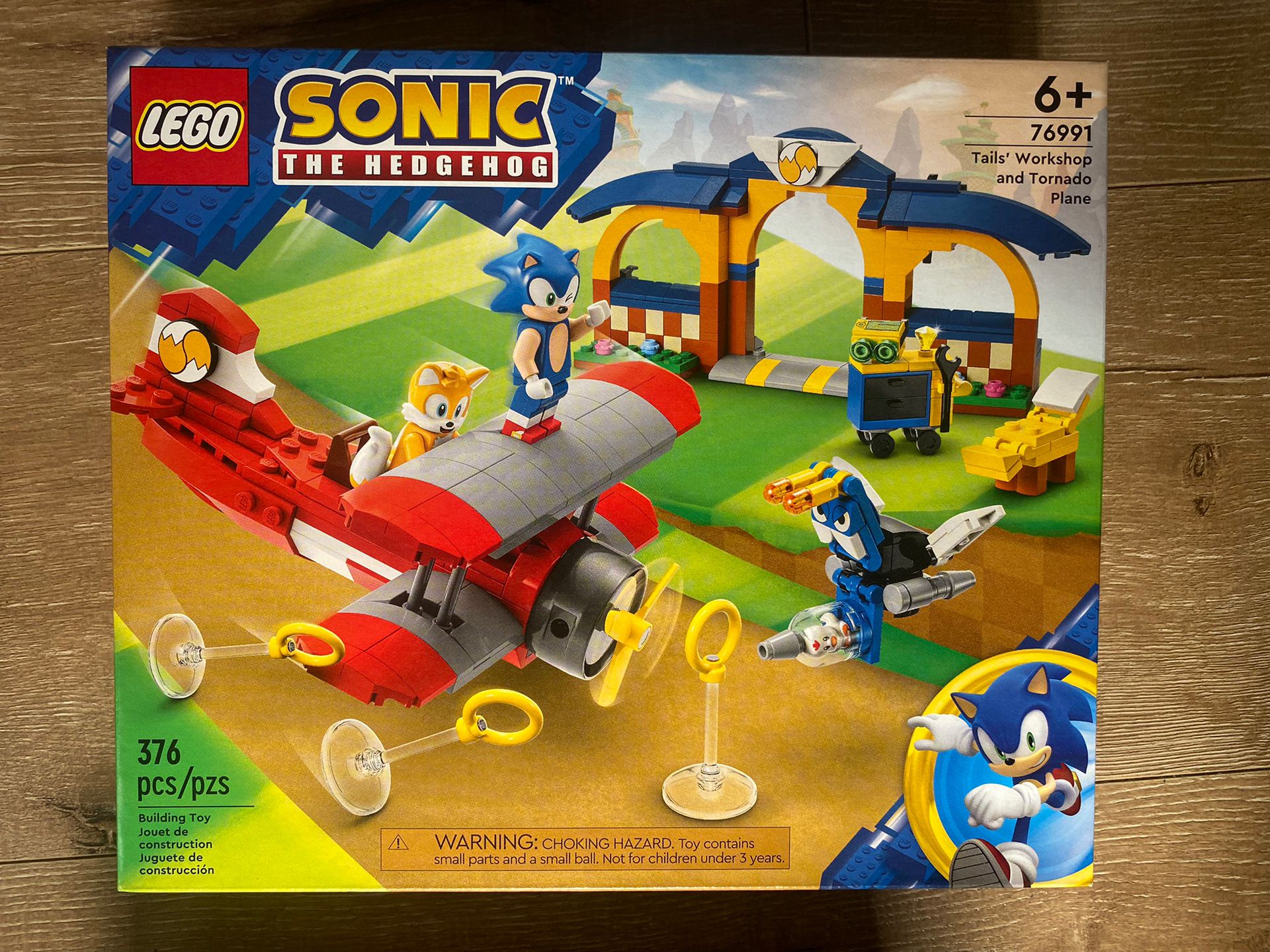 LEGO Sonic The Hedgehog Tails' Workshop and Tornado Plane 76991 Building  Toy Set, Airplane Toy with