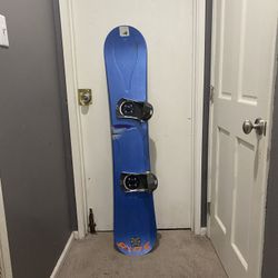 Snowboard with Bindings - Size 153cm