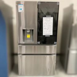 Open Box: LG 29 cu. ft. Smart InstaView® Door-in-Door® Standard-Depth MAX™ 4-Door French Door Refrigerator with MyColor™ and Craft Ice™ - 03CAO868