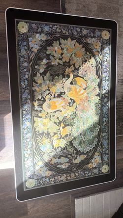 Korean Mother of Pearl Lacquer Peacock Wall Art