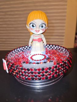 Annabelle Mini Figure on Decorative Rhinestone Display