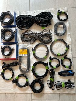 Lots of electronic cables. Special Sunday only-$45