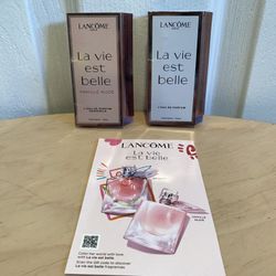 Set Of 2 Lancome La Vie EST Belle L’eau De Parfum Original & Vanille Nude 1.5ml