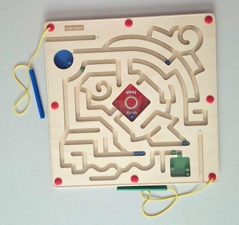 Lakeshore - Race to the Finish! Magnetic Maze (For 3 - 8 years) - Like New