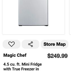 Magic Chef 4cu. Ft. Refrigerator 