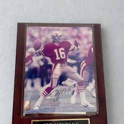 1997 Signed Joe Montana Authentic Photo With Frame