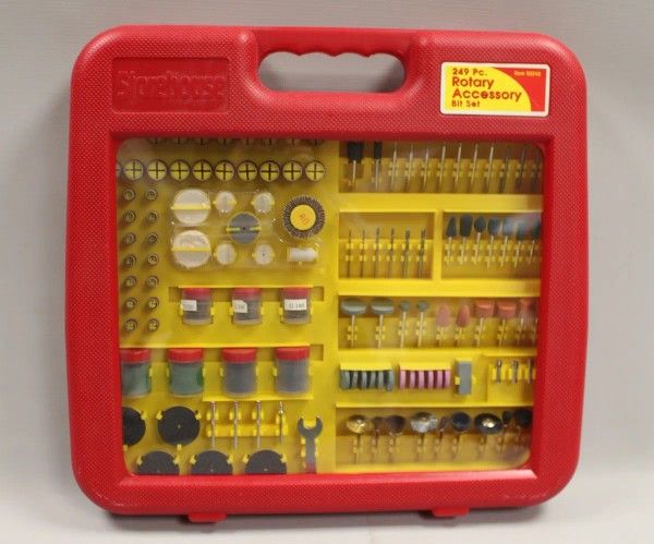 Storehouse 249 Piece Rotary Tool Accessory Set