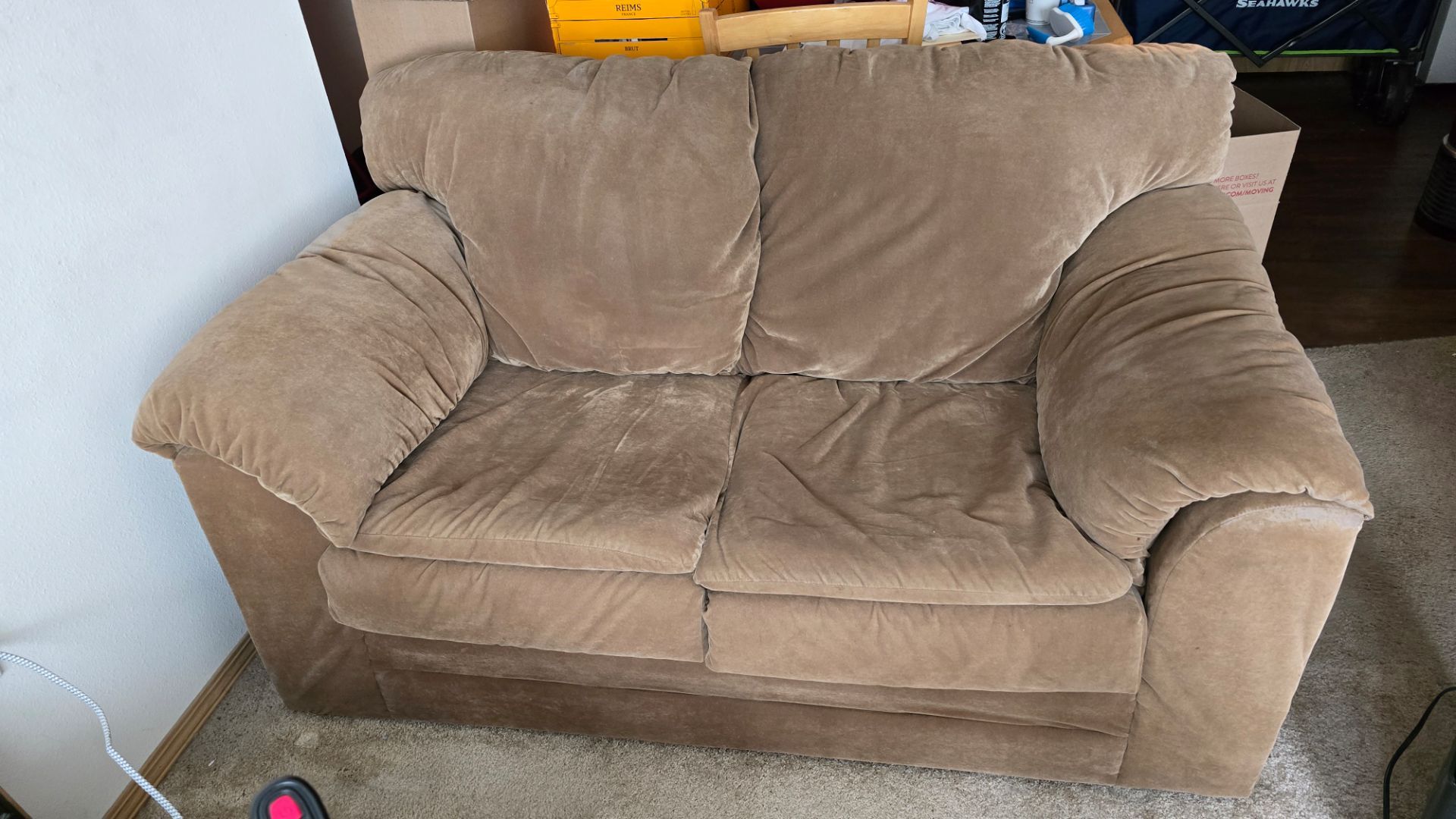 2 love seats and one sofa