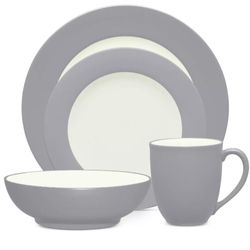 NORITAKE Colorwave Rim 4 Piece Place Setting