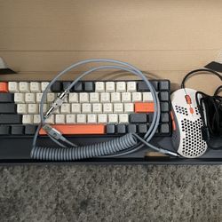 ZIYOU LANG RK-T8PRO Wired 65% Mechanical Gaming Keyboard and Mouse Combo with RGB Backlit Anti-ghosting TKL Mini 68 Key Coiled C to A Cable Tactile Bl