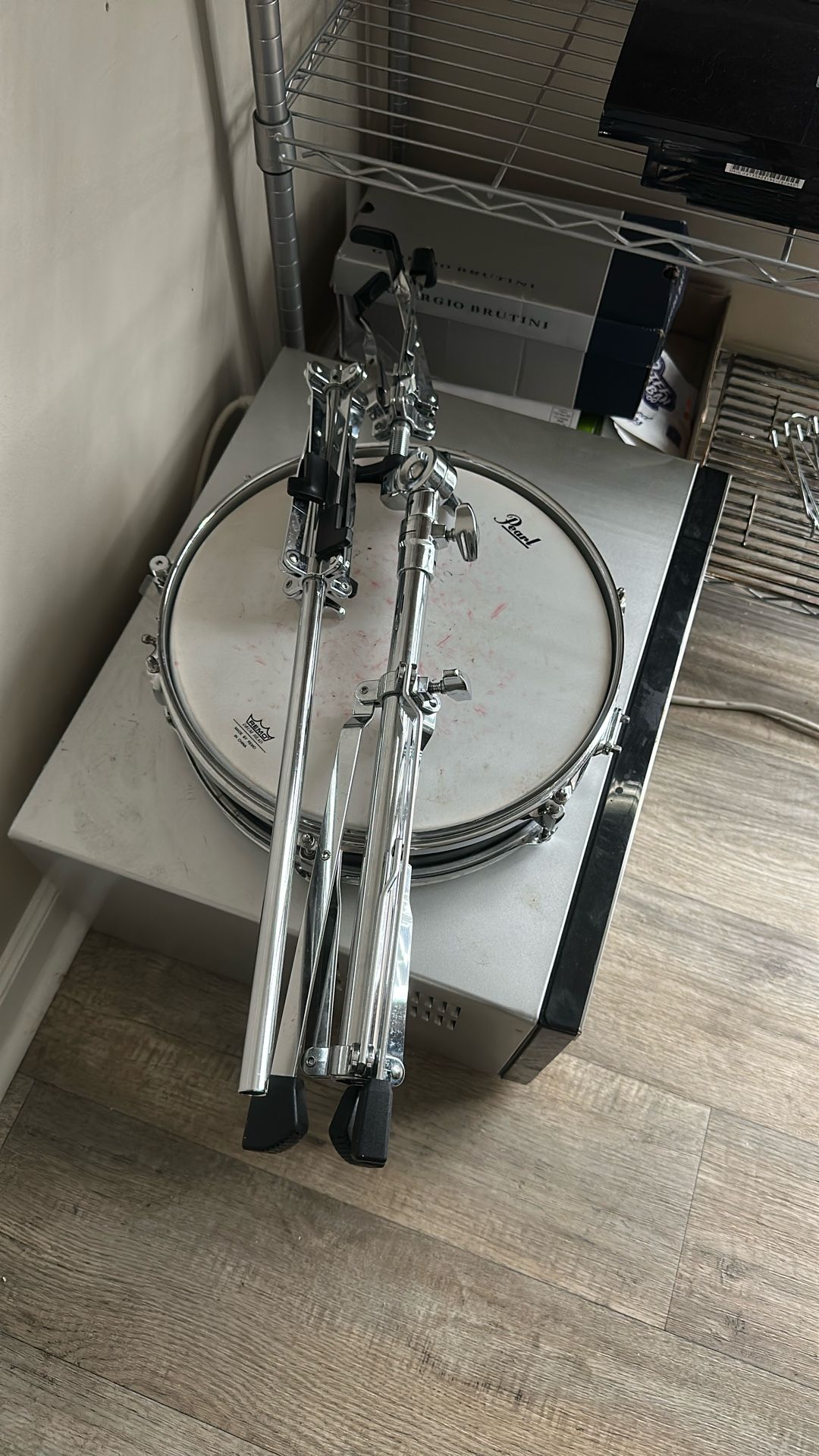 Pearl PL910C Educational Snare and Bell Kit with Rolling Cart 13 in