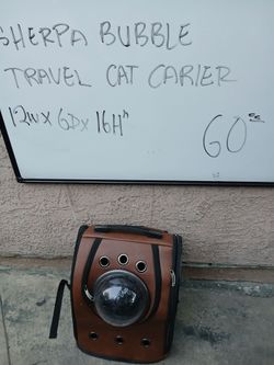 Sherpa Bubble Travel Cat Carrier Backpack