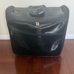 Vintage Croco Leather Luggage Travel bag