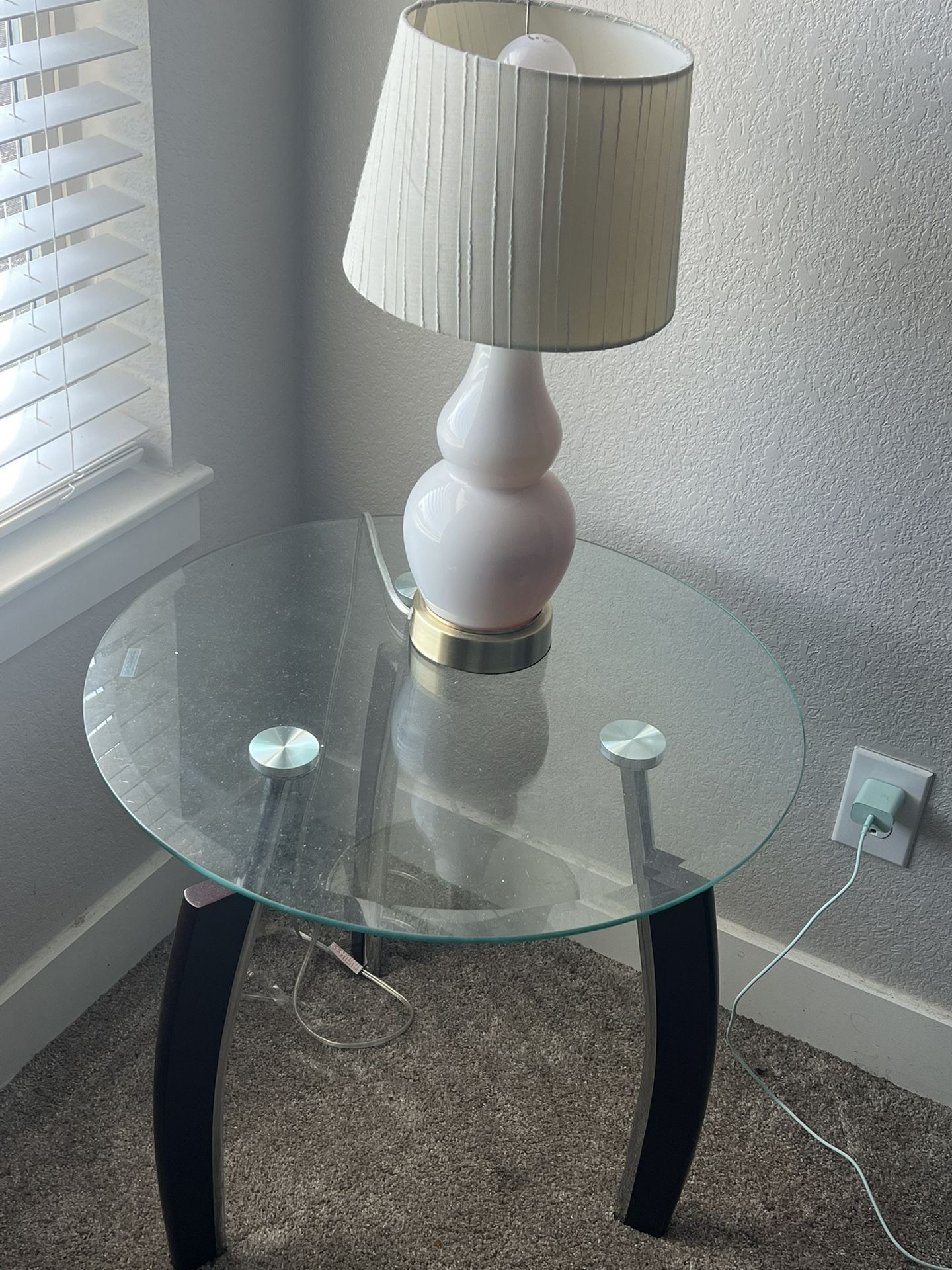 2 Glass Tables 2 Matchi By Lamps