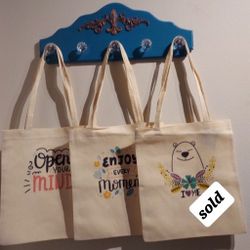 PRINTED CLOTH TOTE BAG ( $8EACH )BUNDLE DISCOUNTS AVAILABLE!!