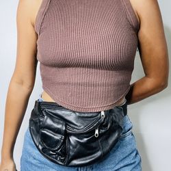  Black vintage fanny pack 