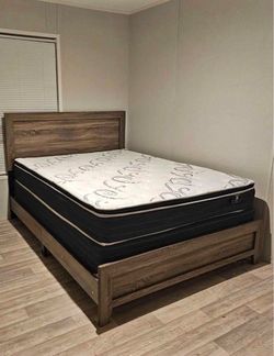 Queen bed with PILLOWTOP mattress $399