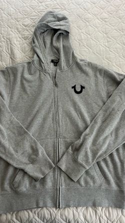 True Religion grey zip up