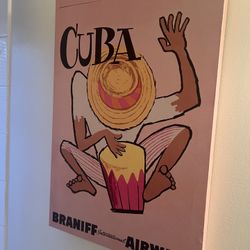 Braniff International airways Mint Condition Poster COLLECTABLE PAINTING