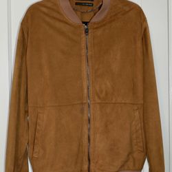 Zara Bomber Suede Jacket