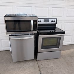 Range Microwave Dishwasher Stainless Steel 60 Day Warranty