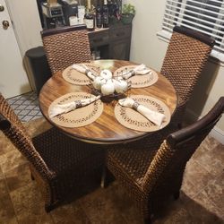 Table and 4 chairs