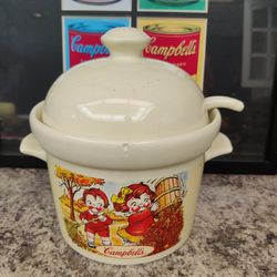 1998 Campbell's KIDS Houston Harvest Soup Tureen With Ladle