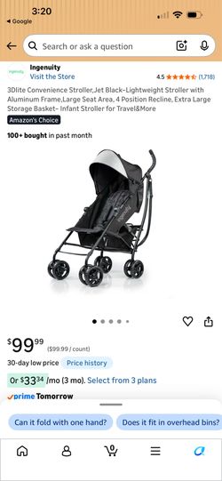 Travel stroller