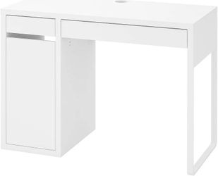 IKEA MICKE White Desk with Storage