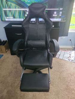 2026 Reclining Swivel Gamer Chair (Black)