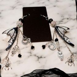 Bat Wing Dangle Earrings