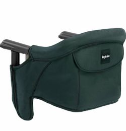 Inglesina Fast Table Chair, Dark Green - Portable Baby High Chair + Fast Dining Tray