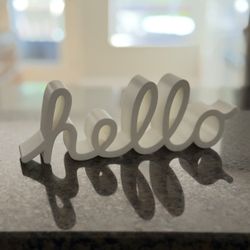 3D Printed Apple Hello Decor