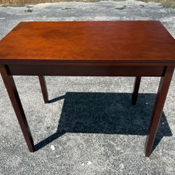 Wood Drop Leaf Table, Radish – Brown, Space Saver