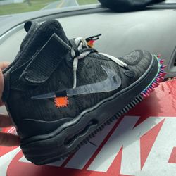 off white af1 mid top black