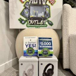 Beats Studio pro wireless noise cancellation headphones floor model display