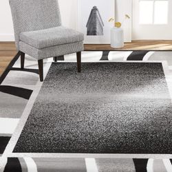 Home Dynamix Grey And Black Rugs (2) Still In Package