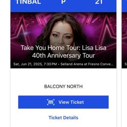 Two Tickets For Lisa Lisa 40th Anniversary Tour!