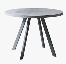 Grey Round Dining Table
