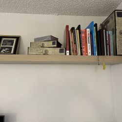 white stained oak effect Shelves (iKEA