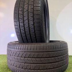 V42  275 40 22 108Y  Continental  CrossContact LX Sport  2 Used Tires 80% Life 