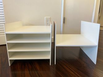 Two IKEA KALLAX Shelf Inserts