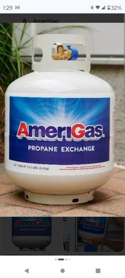 Full bbq propane tank