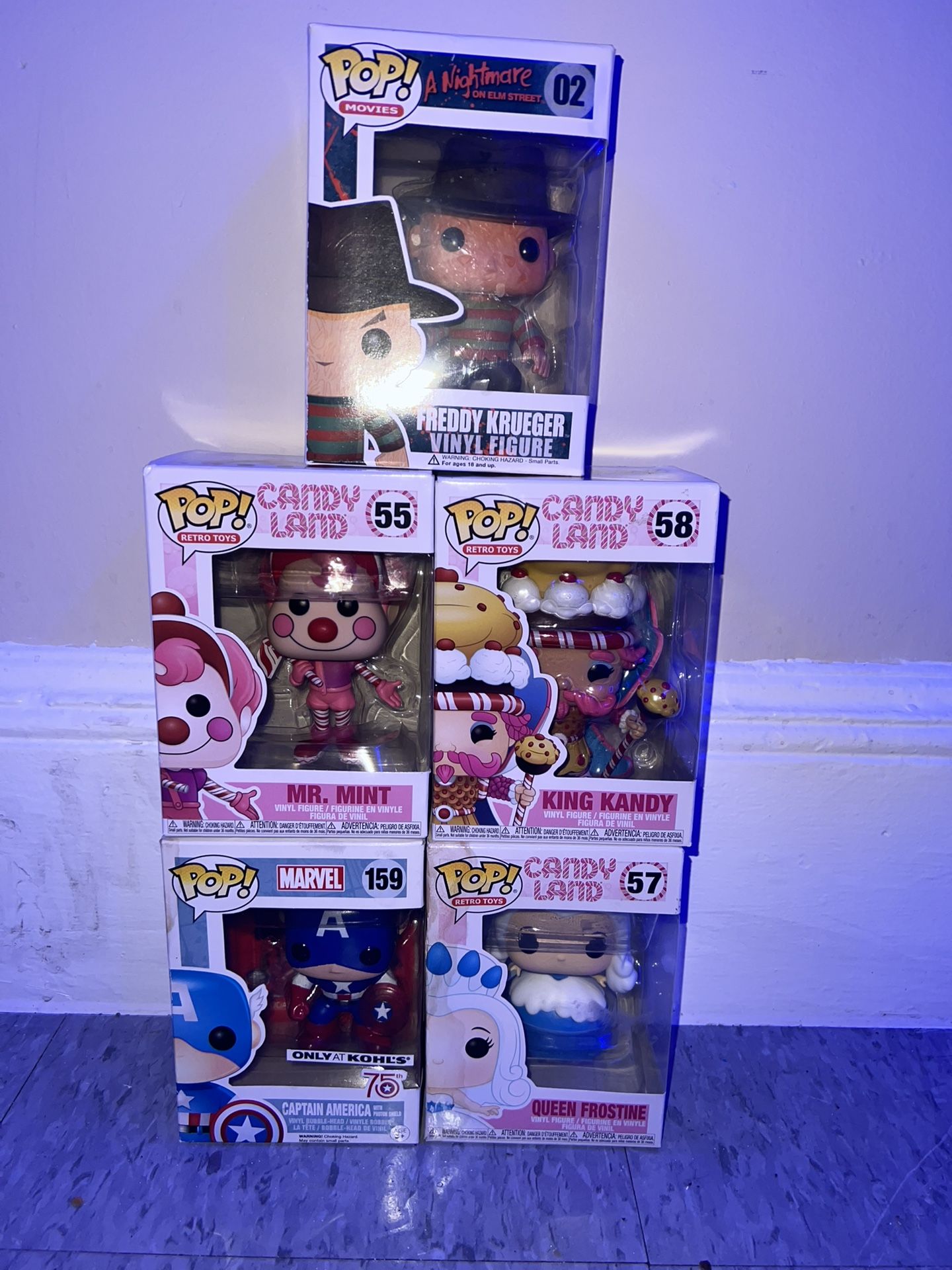 Lote de 5 Funko Pops – NUEVOS – $50