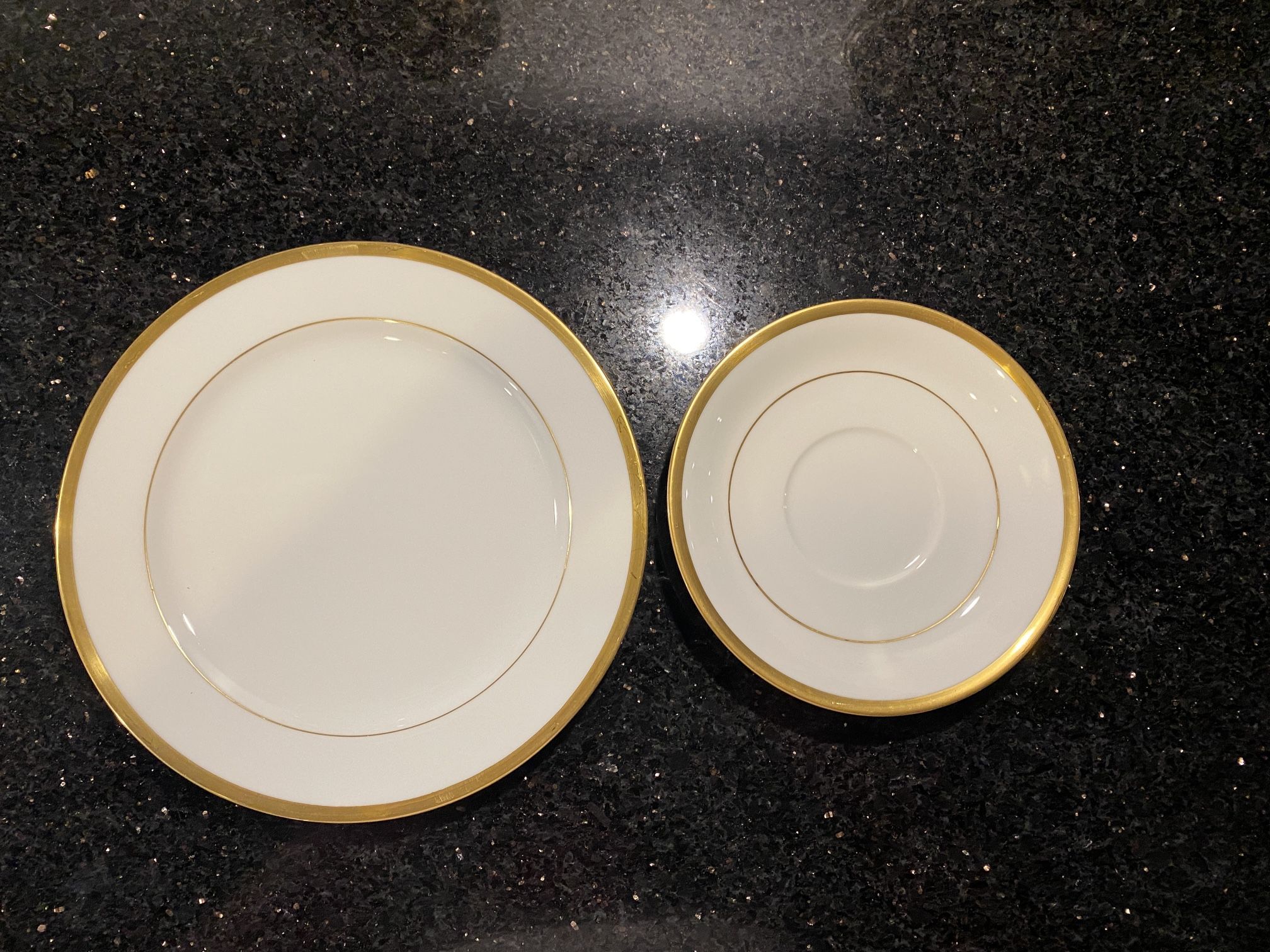 Noritake Gwendolyn Fine China Salad Plate (7.7”) & Saucer (5.5”) Pattern 5083