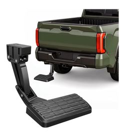 Bed Step for 2022-2026 Toyota Tundra Accessories, Retractable No-Drill Rear Bumper Truck Step for Easy Access, 300lb Load, Fits PTS30-34000 PT