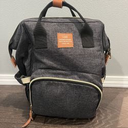 Charcoal Land Diaper Bag