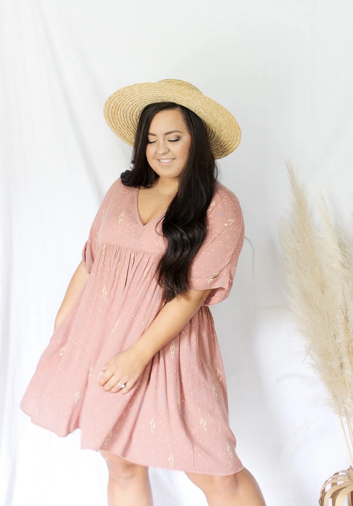 By together womens blush babydoll dress