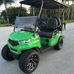 Vivid Lithium Lifted Golf Cart 