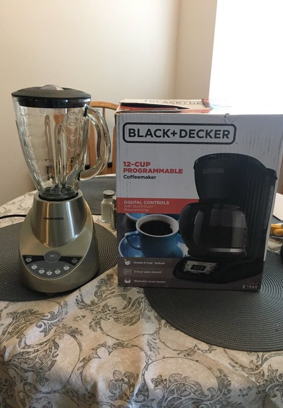 Coffee maker and Blender